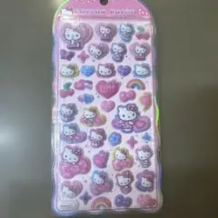 サンリオハローキティ コットンパフィーシールヒョウ柄