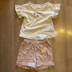 新品同様！しまむら　アイスクリーム柄Tシャツとショートパンツセット
