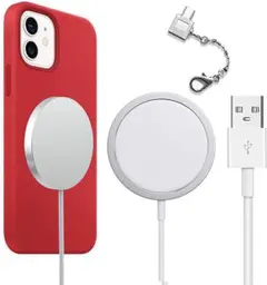 新品 SUNTAIHO ワイヤレス　マグネット　充電器　iPhone 15W