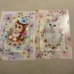 ディズニー おしゃれキャット クリアファイル 2枚セット