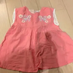 ピンク 花柄刺繍 　petitmain