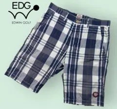 EDWIN GOLF ゴルフ ハーフパンツ ショートパンツチェック柄 Mのサムネイル