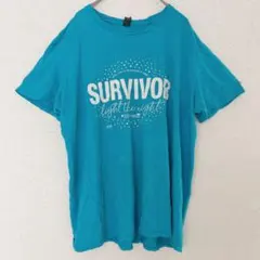 【希少・限定】2018 サバイバー Tシャツ 【L】ターコイズブルー ANVILのサムネイル