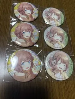 プロセカ グリッター缶バッジ6点 37.38C 望月穂波 犬