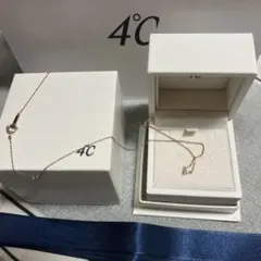 本日値下げ‼️未使用品❣️4°C シルバーネックレス 箱付き