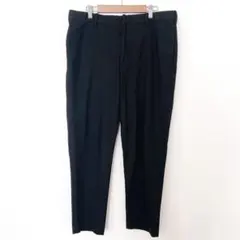 ユニクロ　スマートアンクルパンツ　2WAYストレッチ　ウエスト後ろ側ゴム　黒　L