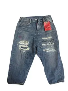 DENIM DUNGAREE ダメージデニムジーンズ 150