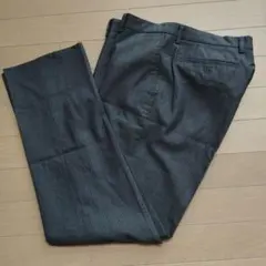 メンズ スラックス ストライプ グレー　ウエスト80
