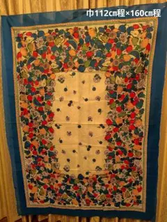 未使用 イタリア製 テーブルクロス 生地 インテリア レトロポップ フルーツ柄