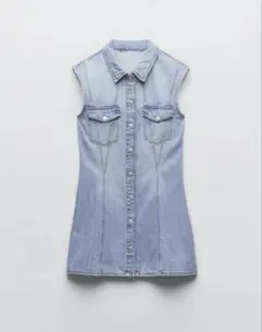ZARA ショート デニム TRF ワンピース