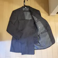 【低身長向け】ビジネススーツ 上下セットアップ（XS～S） ストライプ