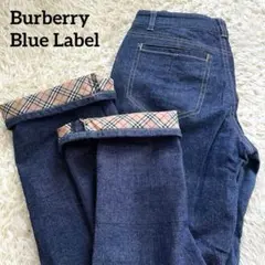 BURBERRY　バーバリーブルーレーベル　パンツ　デニム　ノバチェック　36のサムネイル