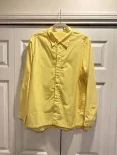 【新品】山と道 Bamboo shirt Pale Yellow :M