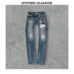 # ヒステリックグラマー　日本製　ガールプリント　スタッズ　デニム　パンツ