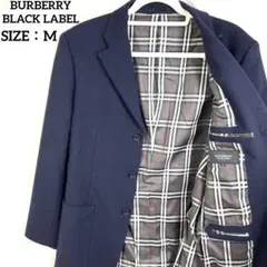 BURBERRY BLACK LABEL テーラードジャケット　ノバチェック　紺