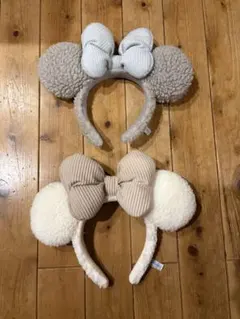 ディズニーリゾート ボア カチューシャ 2個セット