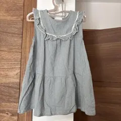 ◾︎100)② conoco ギンガムチェック ワンピース