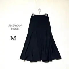 【AMERICAN HOLIC】着回し抜群✨フレアロングスカート カジュアル M
