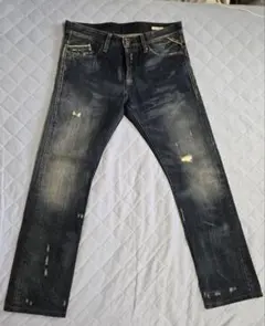 REPLAY デニムパンツ ダメージ加工　WAITOM　W31のサムネイル