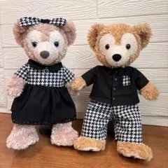 ダッフィー ＆シェリーメイ 千鳥格子モノトーンコスチューム