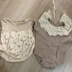 ロンパース２枚セット　サイズ80 テータテート美品