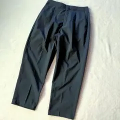 訳あり◆ユニクロ×セオリー　感動タックイージーパンツ 黒 レディース L