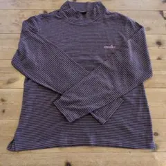 ellesse ベロア タートルネック 長袖 Tシャツ ダークパープルＬ