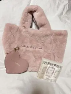 JILL by JILL STUART ピンクファートートバッグとバスセット