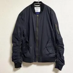美品 ZARA MAN ザラマン MA-1 ボンバージャケット XL 黒 迷彩