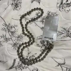 ジーナシス　ボールチェーン　スマホショルダー　シルバー