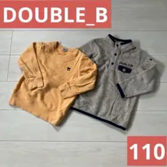 DOUBLE B トレーナー　フリース　2点セット