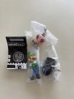 スーパーマリオ めじるしアクセサリー キノピオ　ルイージ　キラー　3点セット