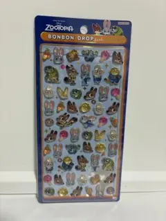正規品　ズートピアボンボンドロップシールミニ