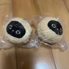 【2個セット】モフサンド mofusand 飲茶にゃん おかおぬいぐるみ