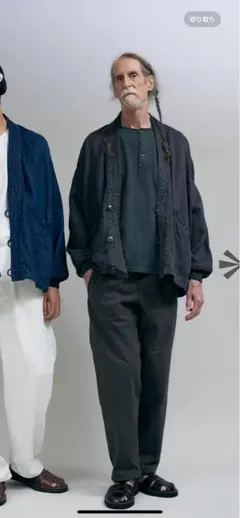 NigelCabourn ノーカラー　ジャケット　50 美品 2026年最新】Nigel Cabourn メンズ ノーカラージャケットの人気