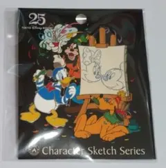 ディズニーランド／25th ピンバッジ／ドナルド