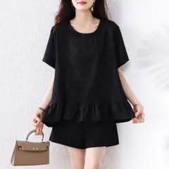 エレガント 無地 Tシャツ 大きいサイズ おしゃれ度高め 着痩せ 気質満点