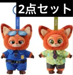 新品中身未開封MINISO×ディズニー ズートピア　ニック2点セット