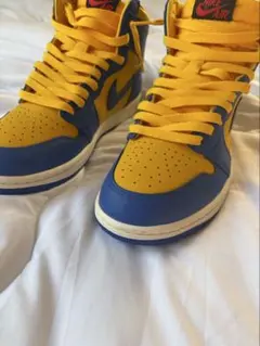 NIKE AIR JORDAN 1 HIGH イエロー ブルーのサムネイル