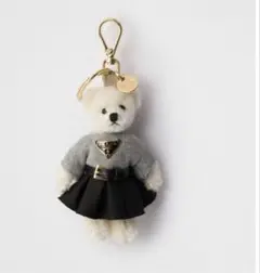 PRADA メタルリング付 Teddy キーチェーン チャーム