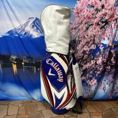 中古】Callaway キャディバッグ ホワイト ネイビー レッド - メルカリ