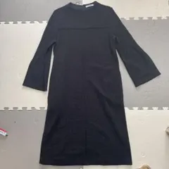 ディノス 長袖ひざ丈ワンピース Sサイズ