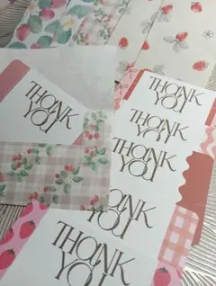 サンキューカード メッセージカードミニ封筒 感謝カード プレゼント 梱包