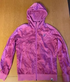 PUMA プーマ フード ピンク ジャケット ウィンドブレーカー メッシュ