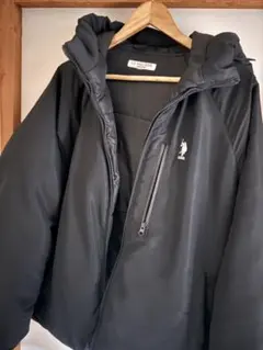 U.S. POLO ASSN. ブラック ダウンジャケット M