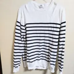 UNIQLO 熱門 條紋 春夏 棉質 針織 L 優衣庫