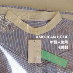 【AMERICAN HOLIC】 イージーケアバンドカラーロングシャツ