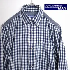 コムデギャルソン ジュンヤワタナベマン 長袖シャツ ギンガムチェック XS