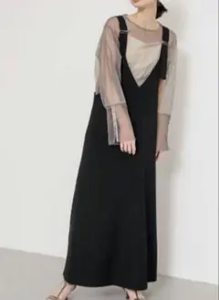 ジャンパースカート 黒 Mサイズ