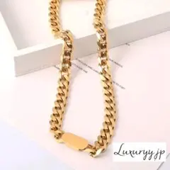 サージカルステンレス 太めチェーン ネックレス ゴールド 超人気❣️ ゴールド